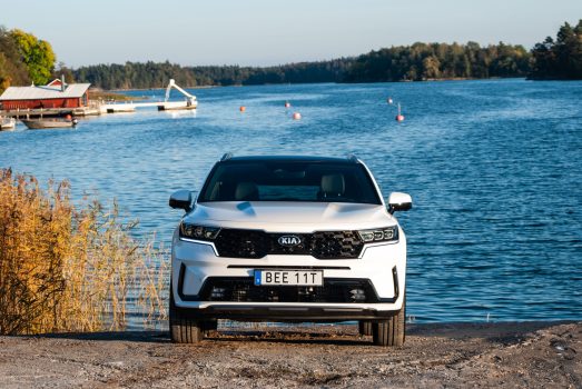 Nya Kia Sorento vid havet