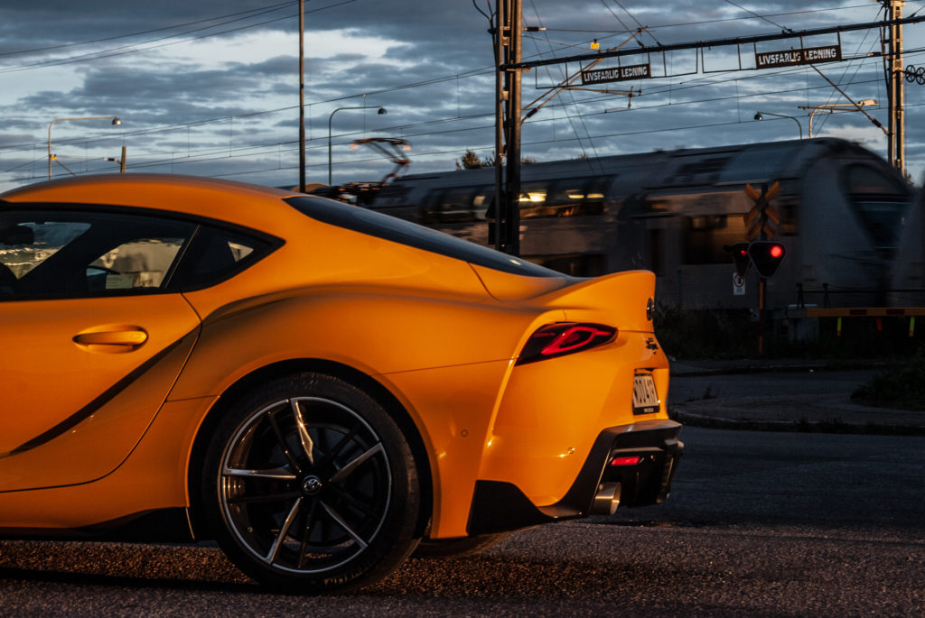 Bakdelen av nya Toyota GR Supra