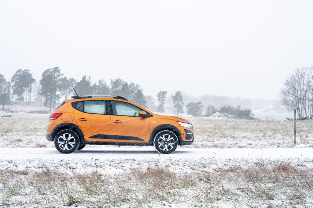 orange dacia sandero stepway sedd i profil
