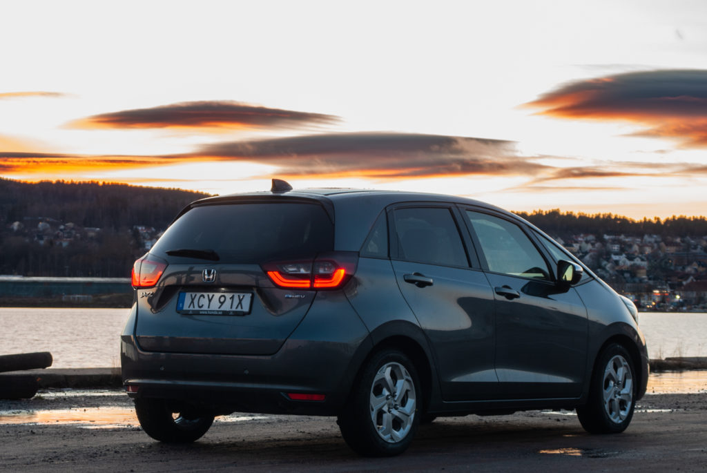 honda jazz snett bakifrån