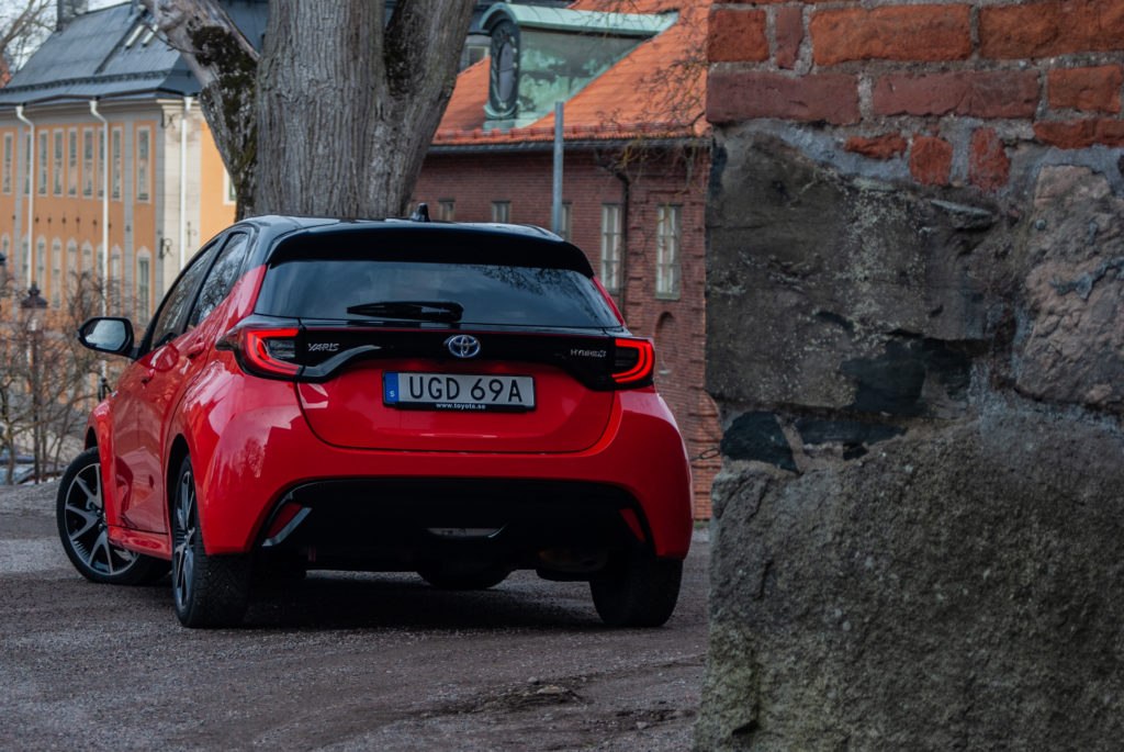 bakdelen på toyota yaris