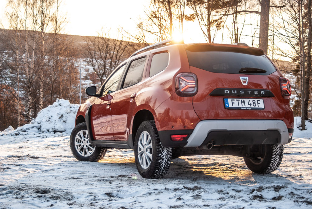 bilen bakifrån framhjulsdrift