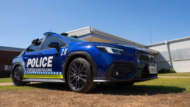 Australien polis rallybil polisbil