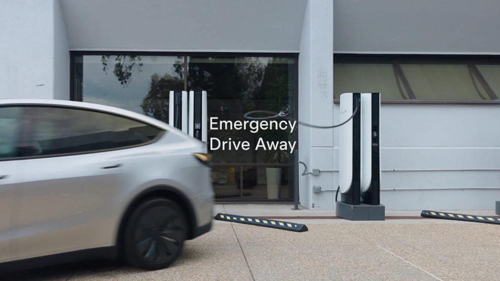 tesla drive away